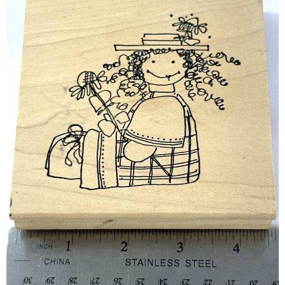 Vintage Wood & Rubber Craft Stamp Lot Of 29 Scrapbooking 1980s To Early 2000s - Picture 4 of 10